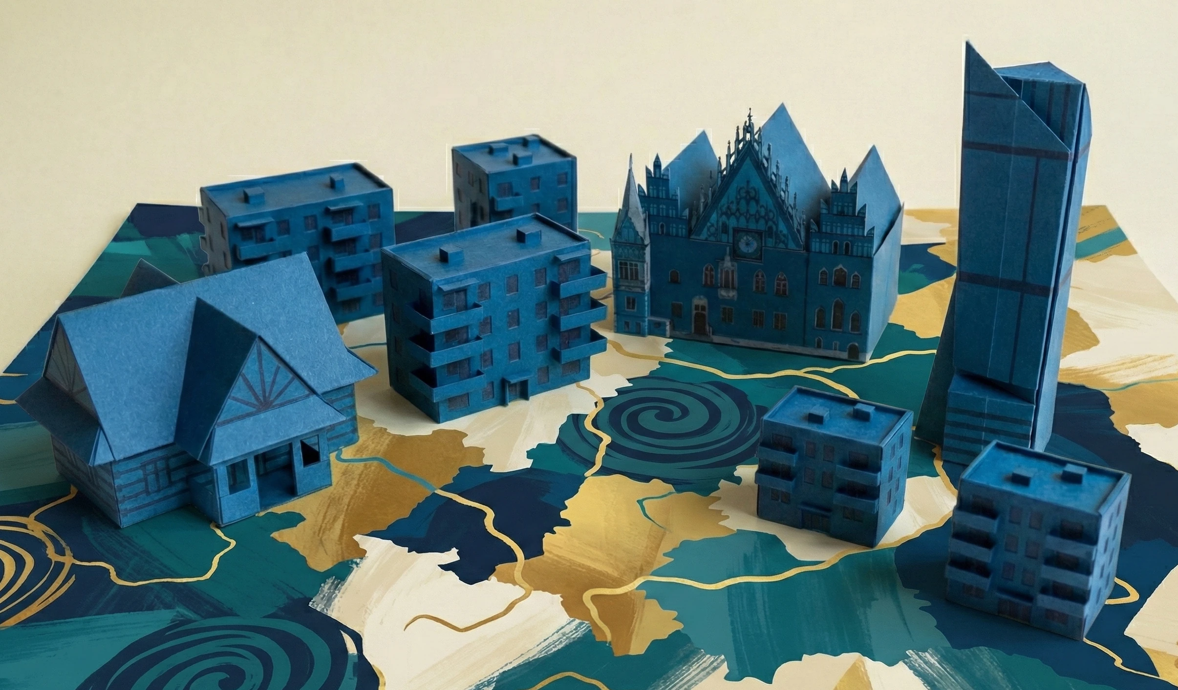 Ilustracja pokazująca polski rynek nieruchomości